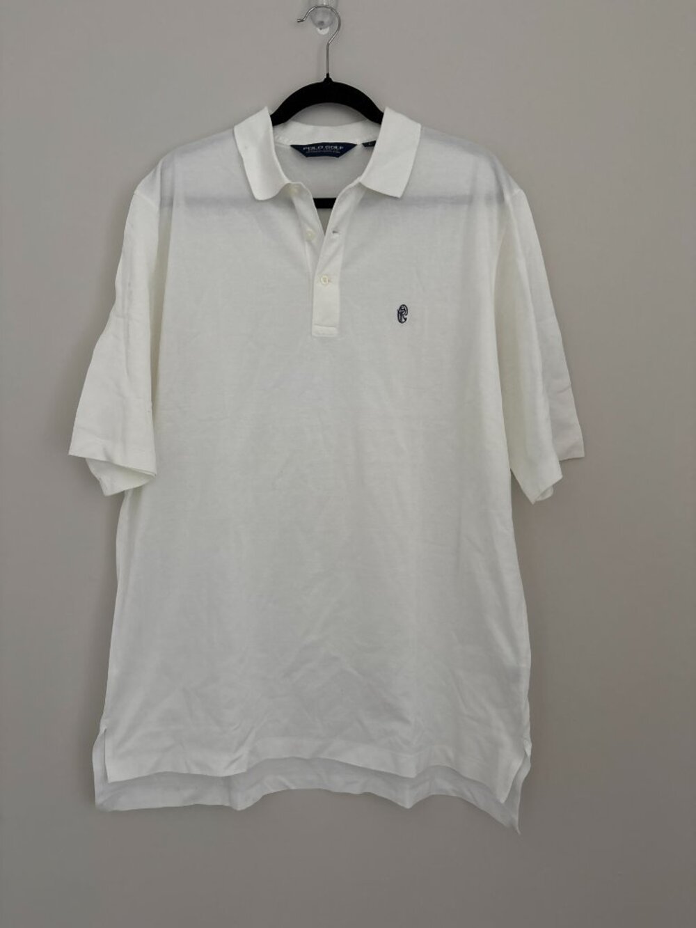 Polo Golf Ralph Lauren White Pima Cotton Performance Polo Shirt Athleisure L